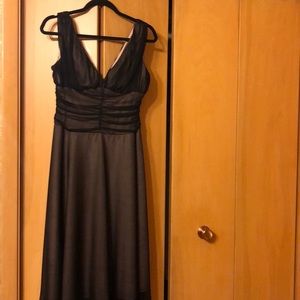 10P black nude dress -semi formal